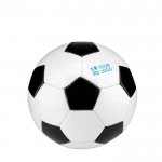 Kleine voetbal met logo weergave met jouw bedrukking
