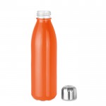 Glazen fles met stalen dop kleur oranje tweede weergave