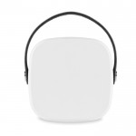 Bluetooth bamboe speaker 5.0 met logo  kleur wit vierde weergave