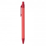 Ecologische en promotionele pennen kleur rood derde weergave