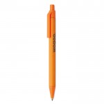 Ecologische en promotionele pennen kleur oranje met logo
