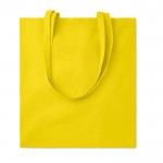 Gekleurde katoenen tas van 180 gr / m2 kleur geel