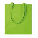 Gekleurde katoenen tas van 180 gr / m2 kleur limoen groen