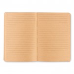 A5 notitieboekjes met kurken kaft op maat kleur beige derde weergave