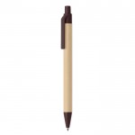 Ecologische pen met papieren body kleur bruin