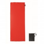 Gepersonaliseerde handdoek van RPET kleur rood derde weergave
