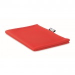 Gepersonaliseerde handdoek van RPET kleur rood vierde weergave