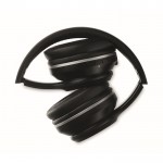 Opvouwbare koptelefoon met logo kleur zwart derde weergave