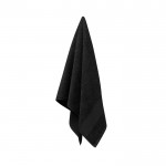 Kleine, personaliseerbare handdoek van katoen kleur zwart vierde weergave