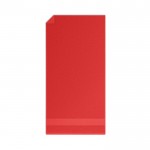 Kleine, personaliseerbare handdoek van katoen kleur rood tweede weergave
