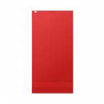 Kleine, personaliseerbare handdoek van katoen kleur rood derde weergave