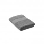 Kleine, personaliseerbare handdoek van katoen kleur grijs