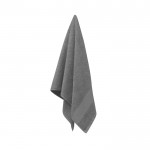 Kleine, personaliseerbare handdoek van katoen kleur grijs vierde weergave