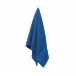 Kleine, personaliseerbare handdoek van katoen kleur koningsblauw vierde weergave