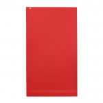 Promotionele, katoenen handdoek in groot formaat kleur rood derde weergave