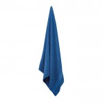 Promotionele, katoenen handdoek in groot formaat kleur koningsblauw vierde weergave