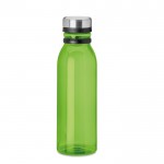 Grote RPET fles met logo kleur limoen groen tweede weergave