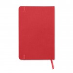 A5-formaat gepersonaliseerd RPET-notitieboek kleur rood derde weergave