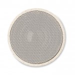 Draadloze bluetooth speaker van tarwestro kleur beige vierde weergave