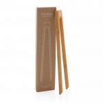 Bamboe serveertang als reclame item kleur bruin weergave van doos