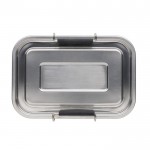 Sterke en duurzame promotionele lunchbox kleur zilver vierde weergave