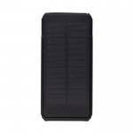 Powerbank van gerecycled plastic met 10.000 mAh zonne-oplaadpaneel kleur zwart zesde weergave