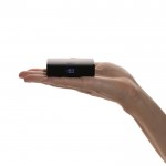 Pocket powerbank voor diverse apparaten 10.000 mAh kleur zwart achtste weergave