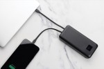 Powerbank met type C-kabel en ingebouwde iOS 20.000 mAh kleur zwart