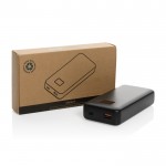 Powerbank met type C-kabel en ingebouwde iOS 20.000 mAh kleur zwart weergave met doos