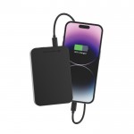 Powerbank met magneet voor mobiele telefoon en type C poort 10.000 mAh kleur zwart zevende weergave