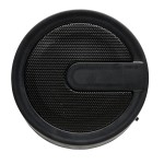 Ronde speaker met logo en geometrisch motief kleur zwart derde weergave