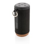 Duurzame watervaste speaker met logo kleur zwart