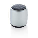 Compacte tonvormige bedrukte speakers kleur zilver