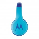 Kinder koptelefoon met logo kleur blauw tweede weergave