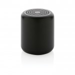 Draadloze bedrukte speakers van gerecycled plastic kleur zwart