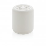 Draadloze bedrukte speakers van gerecycled plastic kleur wit