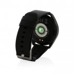 Ronde eco smartwatch met diverse functies kleur zwart tweede weergave