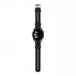 Ronde eco smartwatch met diverse functies kleur zwart vierde weergave