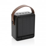 Draadloze speaker met zonnepaneel inclusief handvat en LED-lamp kleur zwart derde weergave