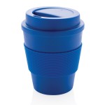 Herbruikbare koffiebekers met deksel kleur blauw