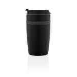 Thermische gepersonaliseerde koffiebeker to go kleur zwart vierde weergave