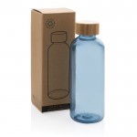 Gerecycleerde Plastic Fles Bamboe dop kleur blauw weergave met doos