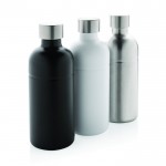 Gerecyclede roestvrijstalen fles met anti-leksysteem 800ml kleur wit weergave algemeen
