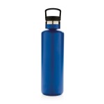 Dubbelwandige thermische fles met logo kleur blauw