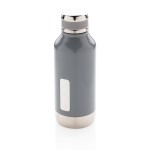 Opvallende thermische fles met logo kleur grijs