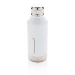 Opvallende thermische fles met logo kleur wit