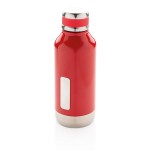 Opvallende thermische fles met logo kleur rood