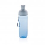 RPET-fles met afneembaar deksel en handvat 600ml kleur blauw