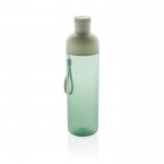 RPET-fles met afneembaar deksel en handvat 600ml kleur groen