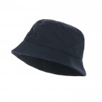 Bedrukte hoeden van ongeverfd canvas voor in de zomer kleur marineblauw